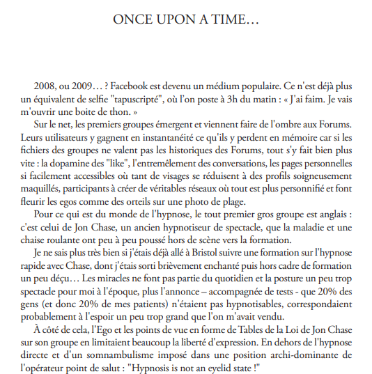 ONCE UPON A TIME PHILIPPE MIRAS HYPNOSE